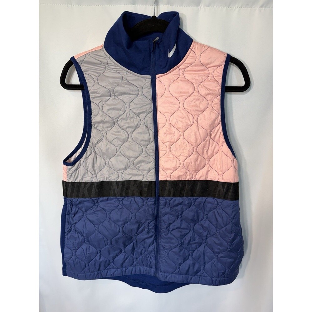 Women’s Nike Pink Grey Blue Running Vest Medium